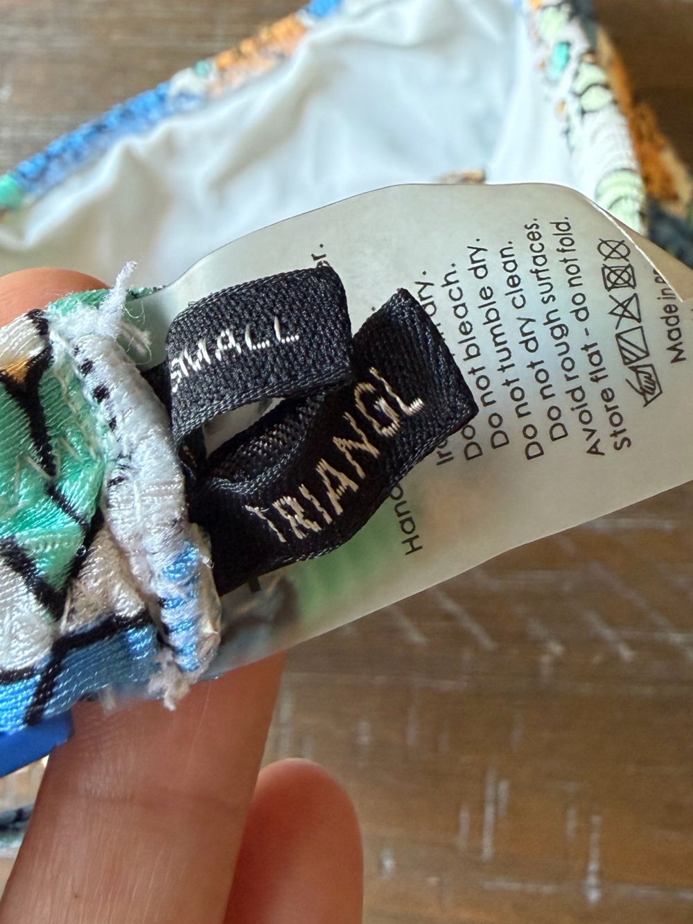 Triangl Inesa Azure Floral Bikini Top‎ - Picture 6 of 6